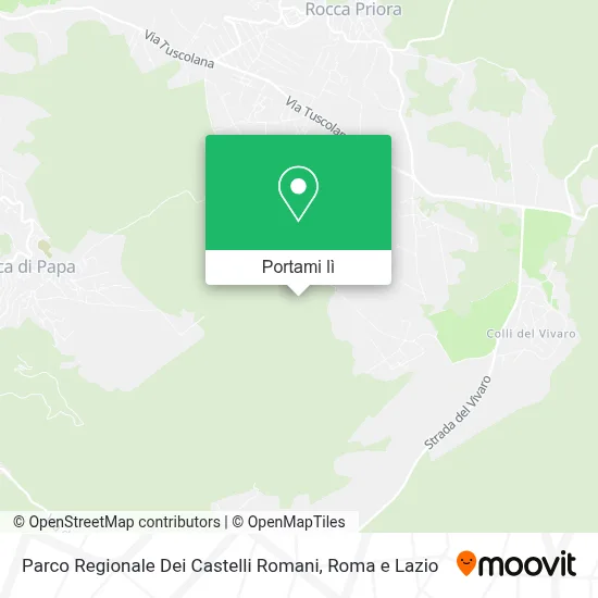 Mappa Parco Regionale Dei Castelli Romani