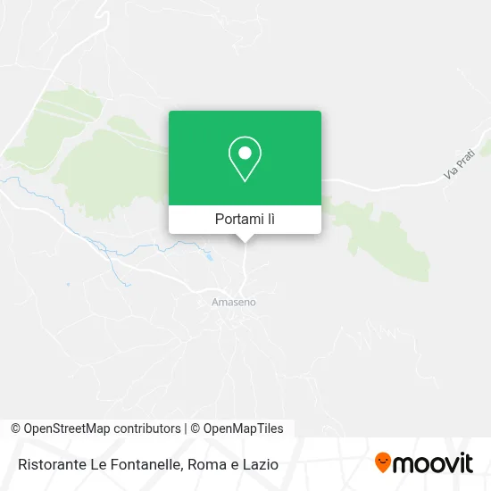 Mappa Ristorante Le Fontanelle