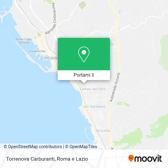 Mappa Torrenova Carburanti