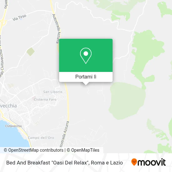 Mappa Bed And Breakfast "Oasi Del Relax"