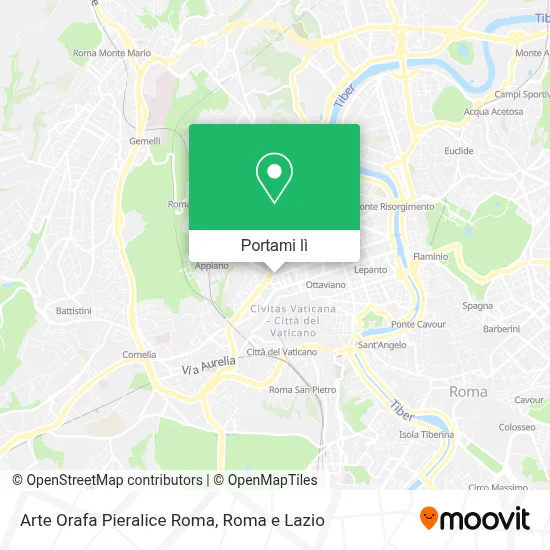 Mappa Arte Orafa Pieralice Roma