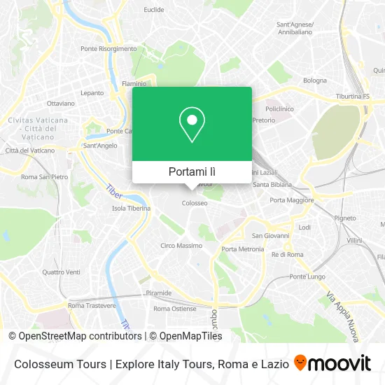 Mappa Colosseum Tours | Explore Italy Tours