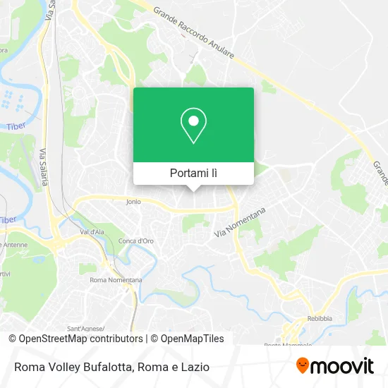 Mappa Roma Volley Bufalotta
