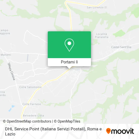 Mappa DHL Service Point (Italiana Servizi Postali)