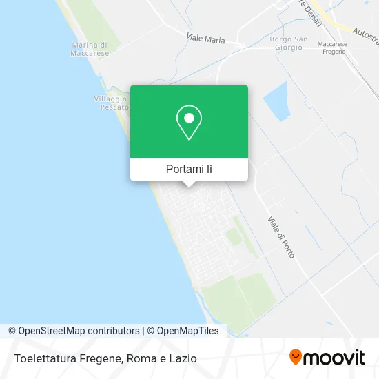 Mappa Toelettatura Fregene