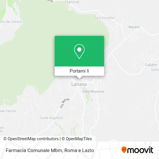 Mappa Farmacia Comunale Mbm