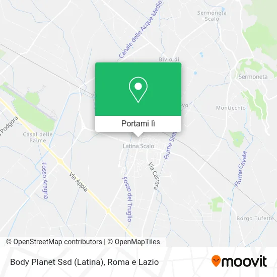 Mappa Body Planet Ssd (Latina)