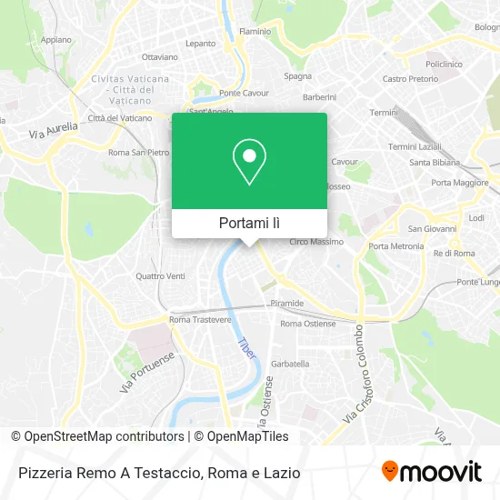 Mappa Pizzeria Remo A Testaccio