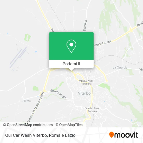 Mappa Qui Car Wash Viterbo
