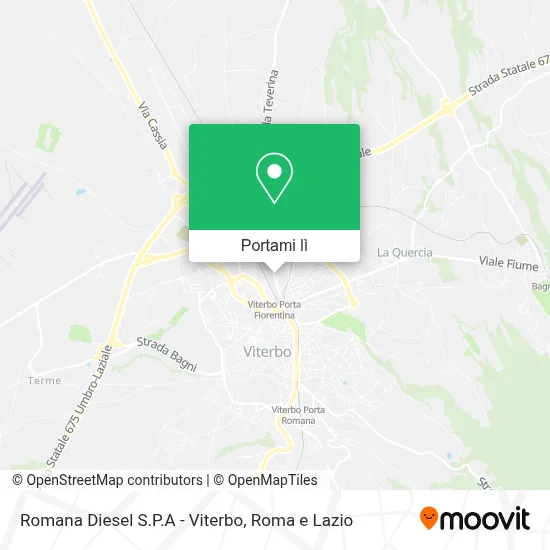 Mappa Romana Diesel S.P.A - Viterbo