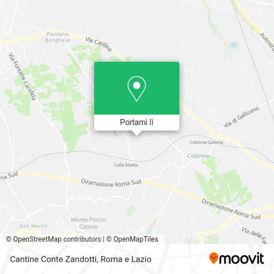 Mappa Cantine Conte Zandotti