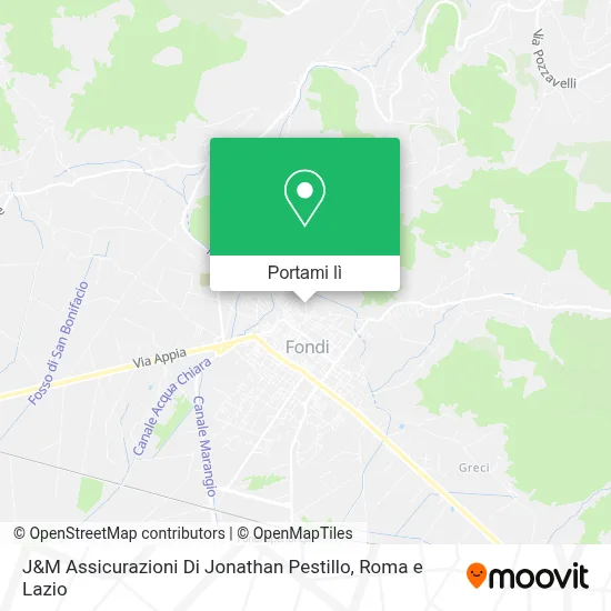 Mappa J&M Assicurazioni Di Jonathan Pestillo