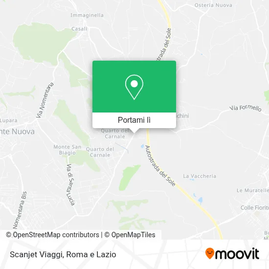 Mappa Scanjet Viaggi