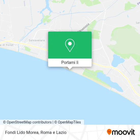 Mappa Fondi Lido Morea