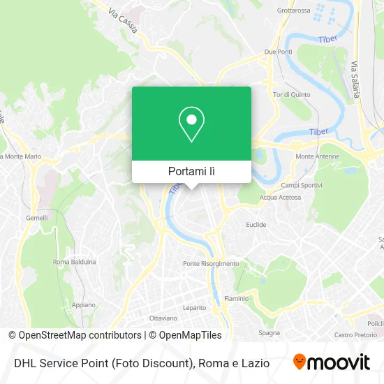 Mappa DHL Service Point (Foto Discount)