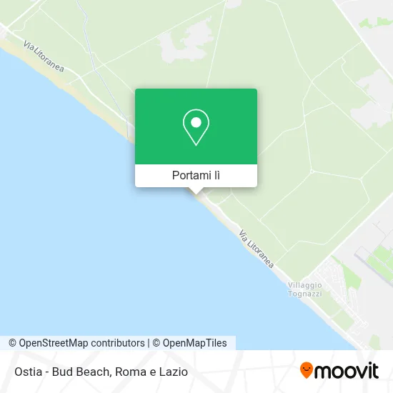 Mappa Ostia - Bud Beach