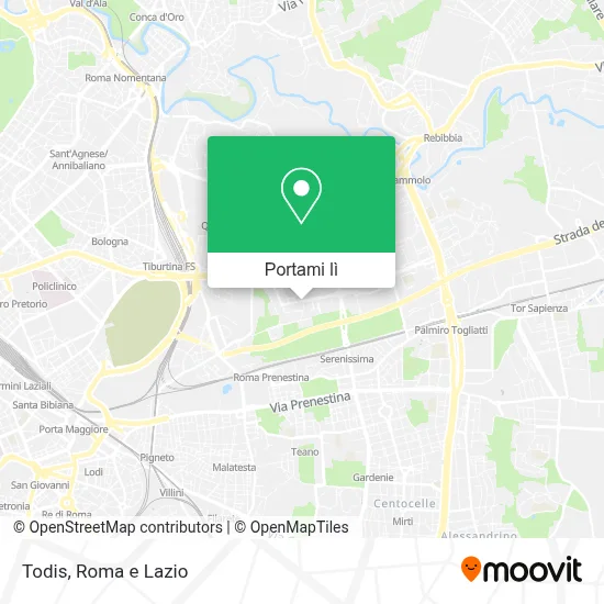 Mappa Todis