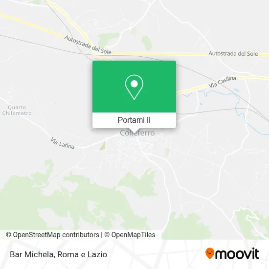 Mappa Bar Michela