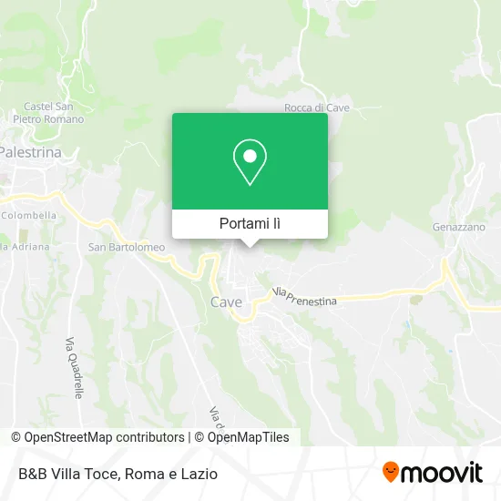 Mappa B&B Villa Toce