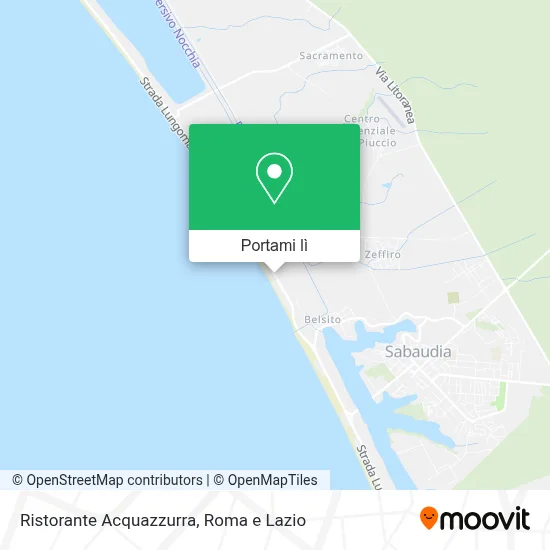Mappa Ristorante Acquazzurra