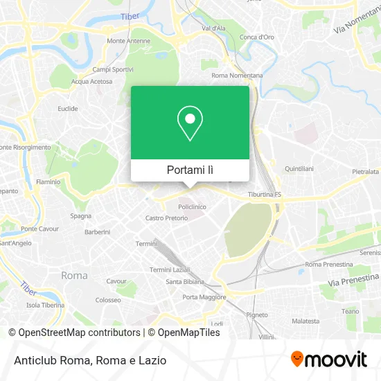 Mappa Anticlub Roma