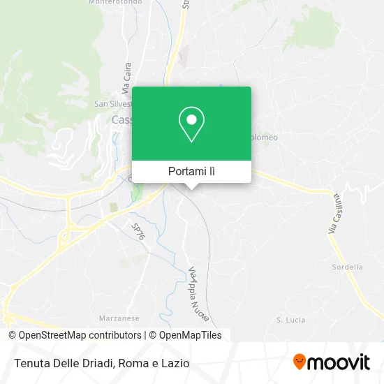 Mappa Tenuta Delle Driadi