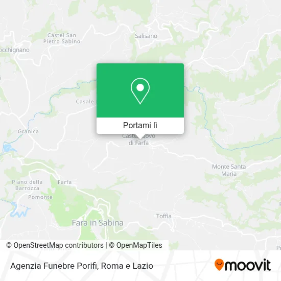Mappa Agenzia Funebre Porifi