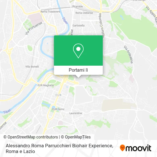 Mappa Alessandro Roma Parrucchieri Biohair Experience