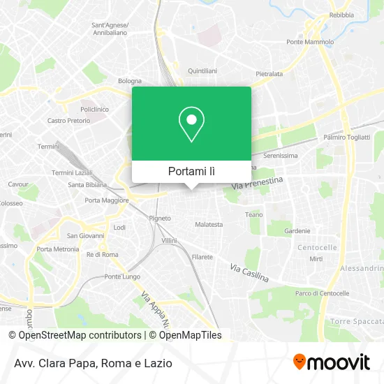 Mappa Avv. Clara Papa