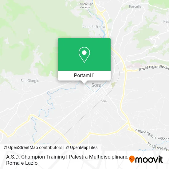 Mappa A.S.D. Champion Training | Palestra Multidisciplinare