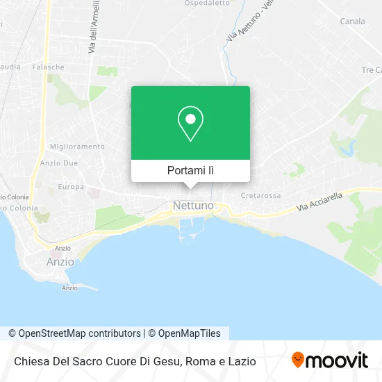 Mappa Chiesa Del Sacro Cuore Di Gesu