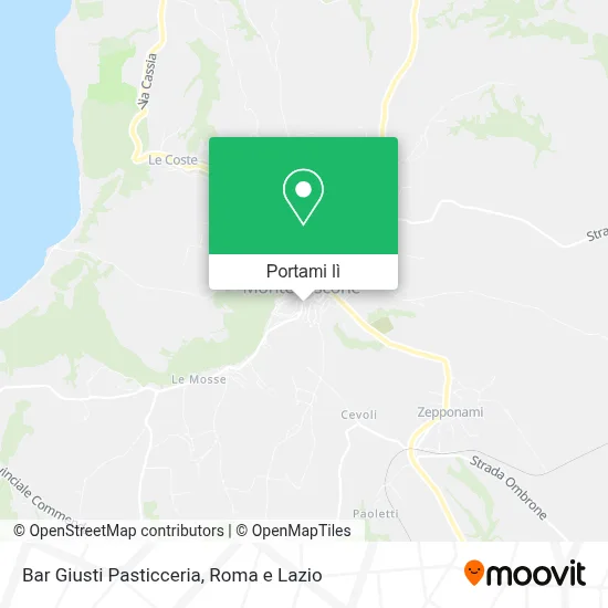 Mappa Bar Giusti Pasticceria