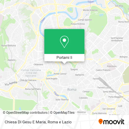 Mappa Chiesa Di Gesu E Maria