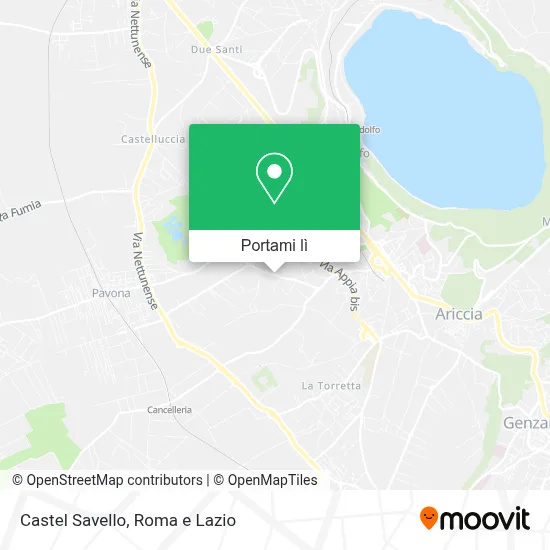 Mappa Castel Savello