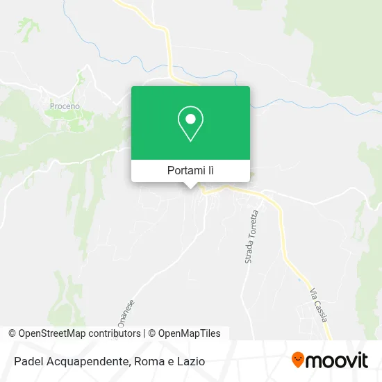 Mappa Padel Acquapendente