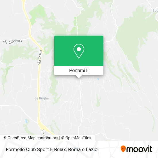 Mappa Formello Club Sport E Relax
