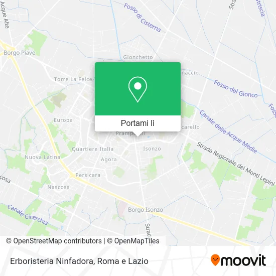 Mappa Erboristeria Ninfadora