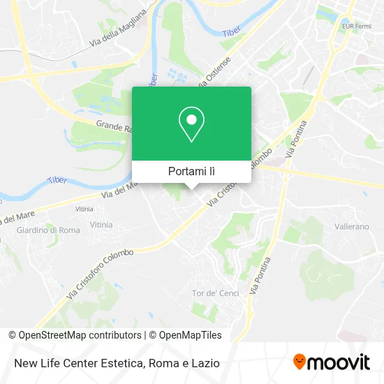 Mappa New Life Center Estetica