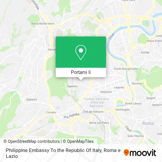 Mappa Philippine Embassy To the Republic Of Italy
