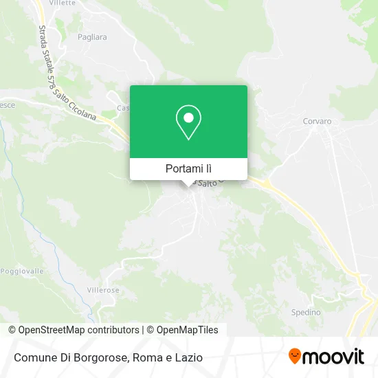 Mappa Comune Di Borgorose