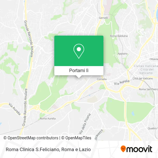 Mappa Roma Clinica S.Feliciano