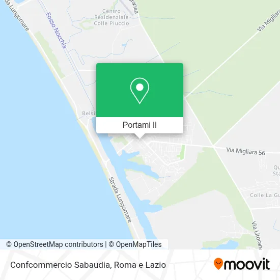 Mappa Confcommercio Sabaudia