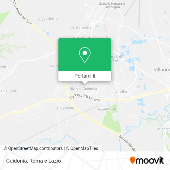 Mappa Guidonia