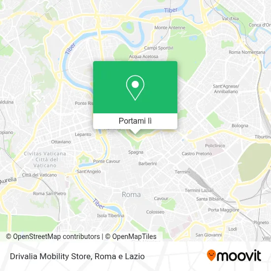 Mappa Drivalia Mobility Store