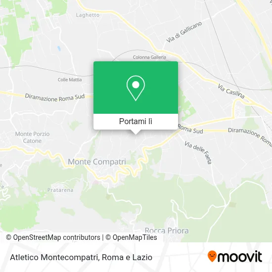 Mappa Atletico Montecompatri