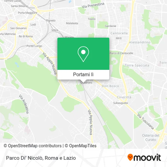 Mappa Parco Di’ Nicolò