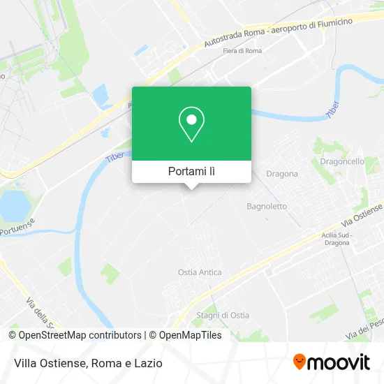 Mappa Villa Ostiense
