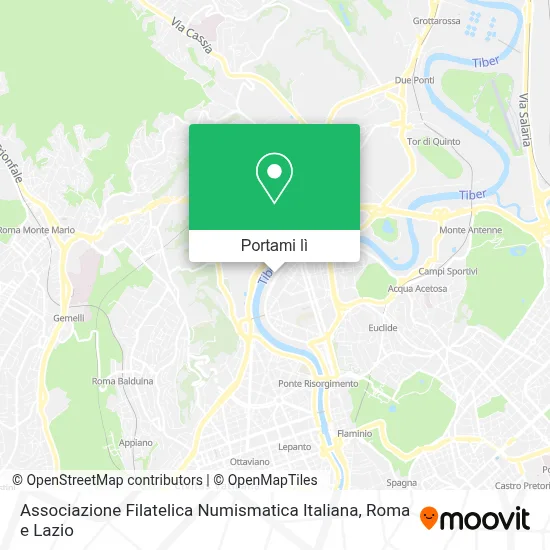 Mappa Associazione Filatelica Numismatica Italiana