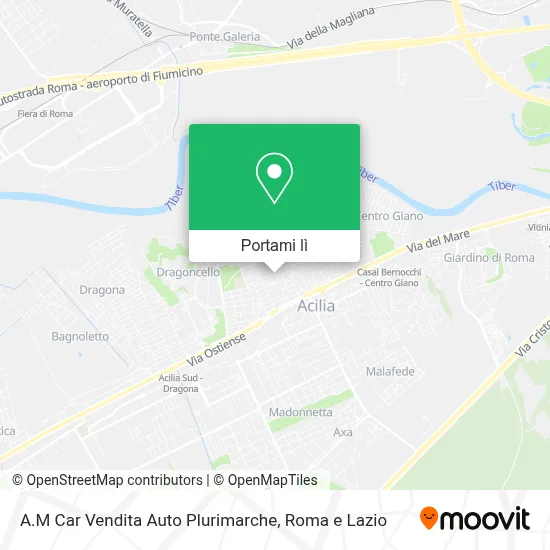 Mappa A.M Car Vendita Auto Plurimarche