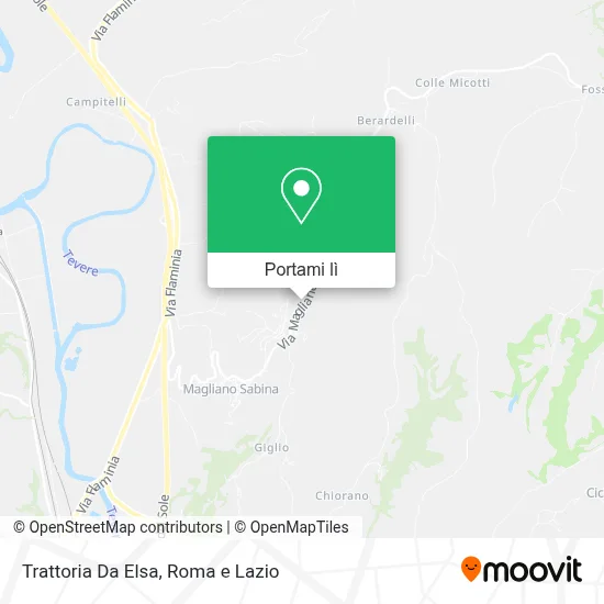 Mappa Trattoria Da Elsa